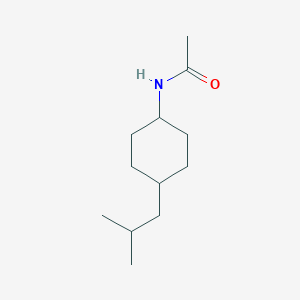 molecular formula C12H23NO B14680429 N-[4-(2-methylpropyl)cyclohexyl]acetamide CAS No. 39866-67-6