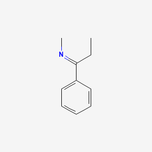 molecular formula C10H13N B14680464 N-(1-Phenylpropylidene)methanamine CAS No. 38280-65-8