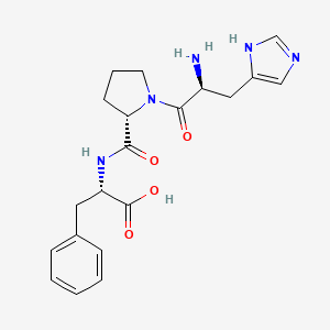 (2S)-2-[[(2S)-1-[(2S)-2-amino-3-(1H-imidazol-5-yl)propanoyl]pyrrolidine-2-carbonyl]amino]-3-phenylpropanoic acid