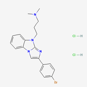 2-(p-Bromophenyl)-9-dimethylaminopropyl-9H-imidazo(1,2-a)benzimidazole dihydrochloride