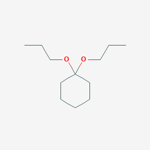 molecular formula C12H24O2 B14680490 1,1-Dipropoxycyclohexane CAS No. 33781-76-9