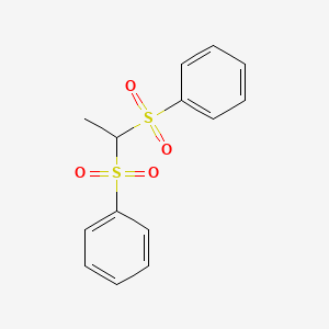 1,1'-(Ethane-1,1-diyldisulfonyl)dibenzene