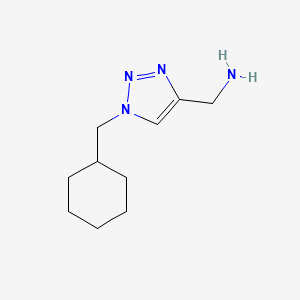 molecular formula C10H18N4 B1468056 (1-(cyclohexylmethyl)-1H-1,2,3-triazol-4-yl)methanamine CAS No. 1248088-58-5
