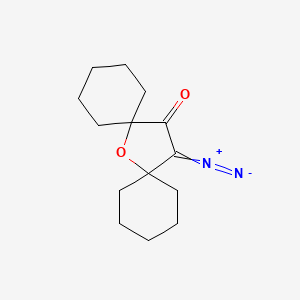 15-Diazonio-7-oxadispiro[5.1.5~8~.2~6~]pentadec-14-en-14-olate