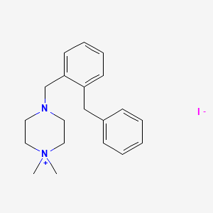 4-[(2-Benzylphenyl)methyl]-1,1-dimethylpiperazin-1-ium iodide