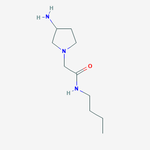 molecular formula C10H21N3O B1468058 2-(3-aminopyrrolidin-1-yl)-N-butylacetamide CAS No. 1249373-69-0