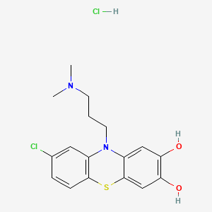 Phenothiazine, 2-chloro-7,8-dihydroxy-10-(3-(dimethylamino)propyl)-, hydrochloride