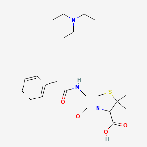 N,N-diethylethanamine;3,3-dimethyl-7-oxo-6-[(2-phenylacetyl)amino]-4-thia-1-azabicyclo[3.2.0]heptane-2-carboxylic acid