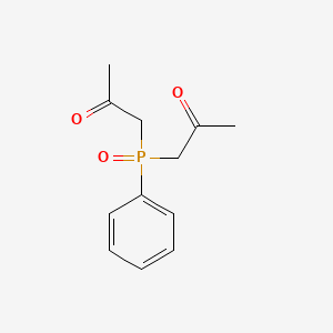 molecular formula C12H15O3P B14680633 1,1'-(Phenylphosphoryl)di(propan-2-one) CAS No. 37506-13-1