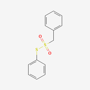 molecular formula C13H12O2S2 B14680692 S-Phenyl phenylmethanesulfonothioate CAS No. 37945-60-1