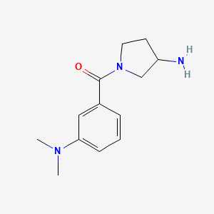 molecular formula C13H19N3O B1468075 1-[3-(二甲氨基)苯甲酰]吡咯烷-3-胺 CAS No. 1457652-07-1