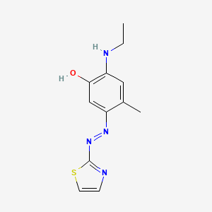 (6E)-6-(Ethylimino)-4-methyl-3-[2-(1,3-thiazol-2-yl)hydrazinyl]cyclohexa-2,4-dien-1-one