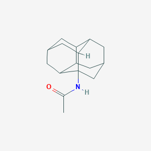 molecular formula C16H23NO B14680758 N-(1-pentacyclo[7.3.1.14,12.02,7.06,11]tetradecanyl)acetamide 