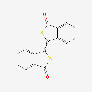 molecular formula C16H8O2S2 B14680771 Benzo[c]thiophen-1(3H)-one, 3-(3-oxobenzo[c]thien-1(3H)-ylidene)- CAS No. 32819-84-4