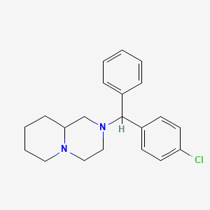 Octahydro-2-((p-chlorophenyl)phenylmethyl)-2H-pyrido(1,2-a)pyrazine