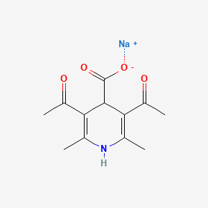 3,5-Diacetyl-1,4-dihydro-2,6-dimethyl-4-pyridinecarboxylic acid sodium salt