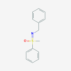 molecular formula C14H15NOS B14680816 Sulfoximine, S-methyl-S-phenyl-N-(phenylmethyl)- CAS No. 37754-85-1