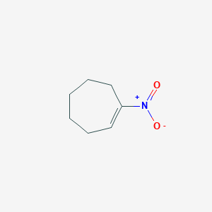 molecular formula C7H11NO2 B14680820 Cycloheptene, 1-nitro- CAS No. 36291-53-9