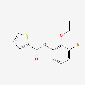 2-Thiophenecarboxylic acid, bromo-2-ethoxyphenyl ester