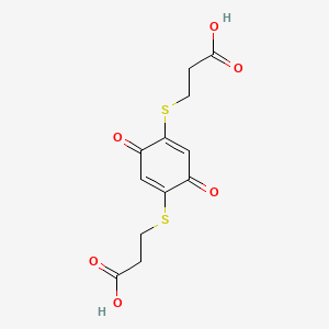 3-[4-(2-Carboxyethylsulfanyl)-3,6-dioxocyclohexa-1,4-dien-1-yl]sulfanylpropanoic acid