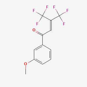 4,4,4-Trifluoro-1-(3-methoxyphenyl)-3-(trifluoromethyl)but-2-en-1-one