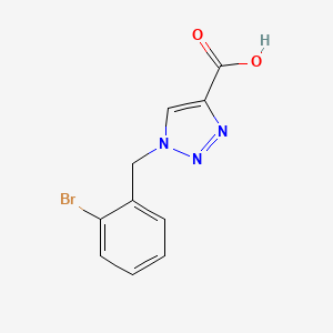 molecular formula C10H8BrN3O2 B1468091 1-[(2-bromophenyl)methyl]-1H-1,2,3-triazole-4-carboxylic acid CAS No. 1339548-09-2