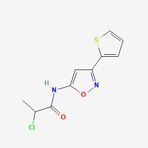 2-Chloro-N-(3-(2-thienyl)-5-isoxazolyl)propanamide