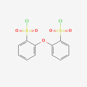 molecular formula C12H8Cl2O5S2 B14680925 Oxo-bis-benzenesulfonyl chloride CAS No. 30847-93-9