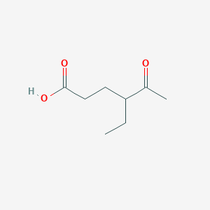 molecular formula C8H14O3 B14680932 4-Ethyl-5-oxohexanoic acid CAS No. 39517-97-0