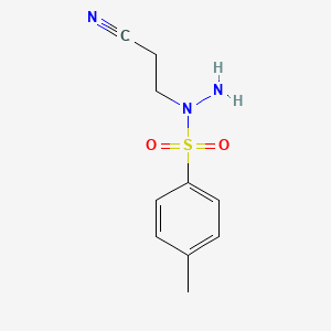 Propionitrile, 3-(1-(p-tolylsulfonyl)hydrazino)-