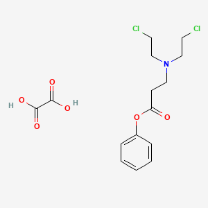 oxalic acid;phenyl 3-[bis(2-chloroethyl)amino]propanoate