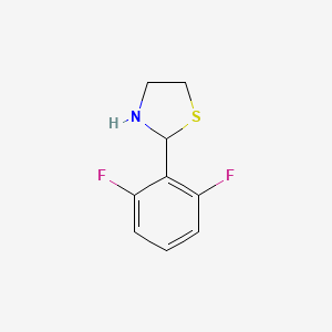 molecular formula C9H9F2NS B1468094 2-(2,6-Difluorophenyl)thiazolidine CAS No. 1248421-35-3