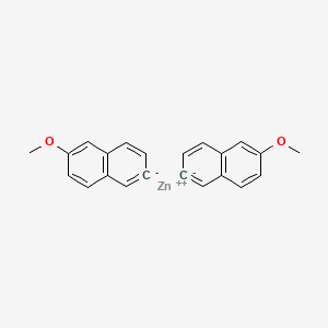 molecular formula C22H18O2Zn B14680941 zinc;6-methoxy-2H-naphthalen-2-ide CAS No. 37961-56-1