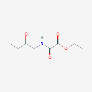 molecular formula C8H13NO4 B14680946 Ethyl oxo[(2-oxobutyl)amino]acetate CAS No. 33140-33-9