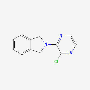 molecular formula C12H10ClN3 B1468097 2-(3-chloropyrazin-2-yl)-2,3-dihydro-1H-isoindole CAS No. 1247512-81-7