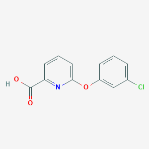 molecular formula C12H8ClNO3 B1468098 6-(3-Chlorophenoxy)pyridine-2-carboxylic acid CAS No. 137640-91-6