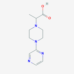 2-[4-(Pyrazin-2-yl)piperazin-1-yl]propanoic acid