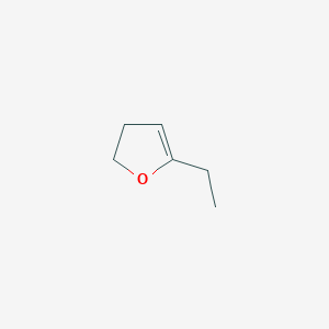 molecular formula C6H10O B14681016 Furan, 5-ethyl-2,3-dihydro- CAS No. 38614-09-4