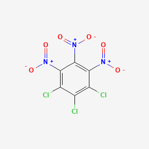 molecular formula C6Cl3N3O6 B14681018 1,2,3-Trichloro-4,5,6-trinitrobenzene CAS No. 28260-63-1