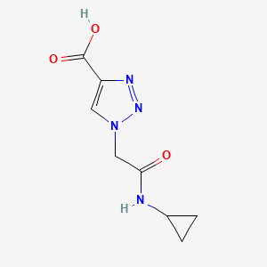 molecular formula C8H10N4O3 B1468103 1-(2-(cyclopropylamino)-2-oxoethyl)-1H-1,2,3-triazole-4-carboxylic acid CAS No. 1251048-89-1