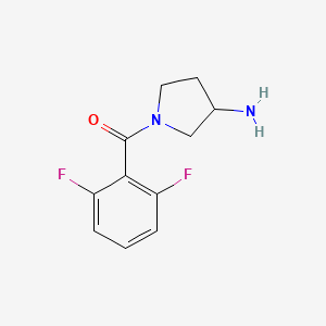 molecular formula C11H12F2N2O B1468104 1-(2,6-Difluorobenzoyl)pyrrolidin-3-amine CAS No. 1249683-71-3