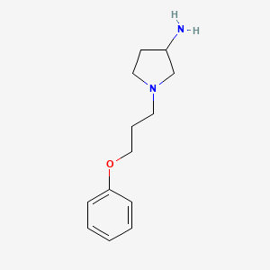 molecular formula C13H20N2O B1468105 1-(3-Phenoxypropyl)pyrrolidin-3-amine CAS No. 1248113-08-7