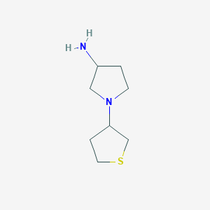 molecular formula C8H16N2S B1468109 1-(四氢噻吩-3-基)吡咯烷-3-胺 CAS No. 1249148-14-8