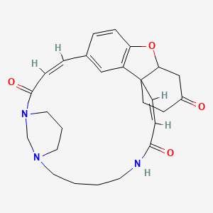 molecular formula C26H31N3O4 B14681124 (2Z,16Z)-22-oxa-5,10,14-triazapentacyclo[16.9.2.110,14.01,23.021,28]triaconta-2,16,18(29),19,21(28)-pentaene-4,15,25-trione CAS No. 38143-10-1