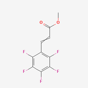 molecular formula C10H5F5O2 B14681140 Methyl 3-(pentafluorophenyl)prop-2-enoate CAS No. 39720-45-1