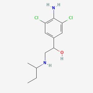 4-Amino-3,5-dichloro-alpha-(((1-methylpropyl)amino)methyl)benzenemethanol