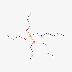 N-butyl-N-(tripropoxysilylmethyl)butan-1-amine