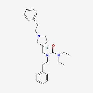 1,1-Diethyl-3-phenethyl-3-((1-phenethyl-3-pyrrolidinyl)methyl)urea