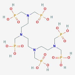 B146812 (Ethane-1,2-diylbis(((phosphonomethyl)imino)ethane-2,1-diylnitrilobis(methylene)))tetrakisphosphonic acid CAS No. 36475-52-2