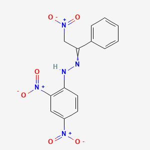 1-(2,4-Dinitrophenyl)-2-(2-nitro-1-phenylethylidene)hydrazine